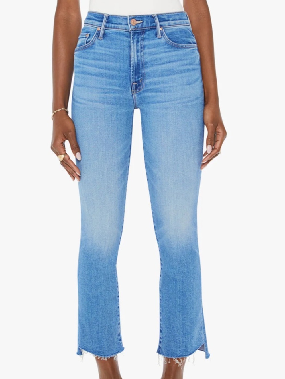 Mother Jeans- the insider crop step fray